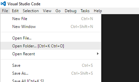 vscode open terminal in certain folder
